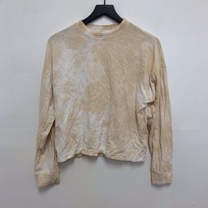 RicherPoorer Tie Dye Orange Pullover Crewneck Hoodie Size XS